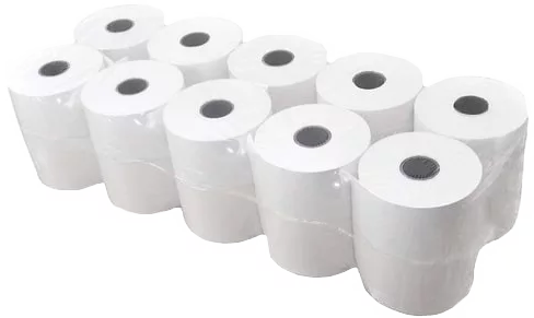 Стрічка касова з термопаперу , ширина 57мм, довжина 17м, втулка 12мм, щільність 48-55 г/м2